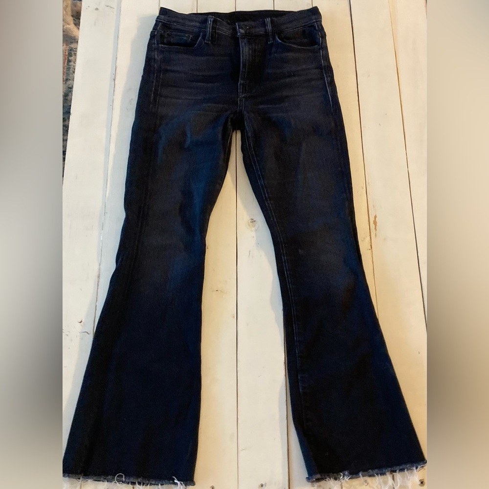 Mother The Weekender Fray, Black Jean, Size 29